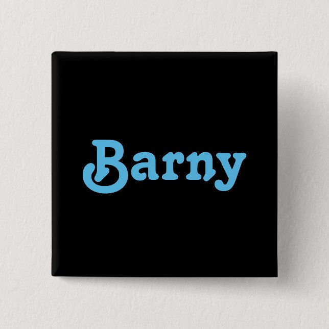 Badge Carré 5 Cm Bouton Barny (Devant)