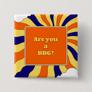 Badge Carré 5 Cm Bouton BBG