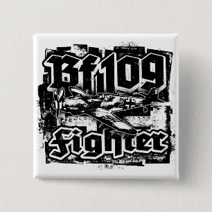 Badge Carré 5 Cm Bouton Bf 109