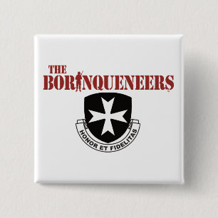 Badge Carré 5 Cm Bouton - Borinqueneers carré