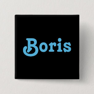Badge Carré 5 Cm Bouton Boris