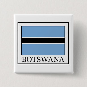 Badge Carré 5 Cm Bouton Botswana