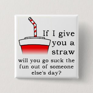 Badge Carré 5 Cm Bouton Bouton Amusant Bouton Suck