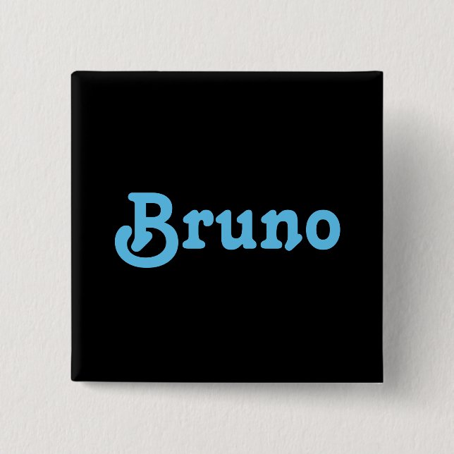 Badge Carré 5 Cm Bouton Bruno (Devant)
