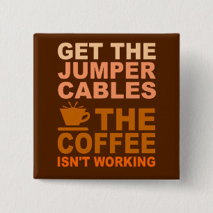 Badge Carré 5 Cm Bouton Câbles de rappel