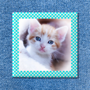 Badge Carré 5 Cm Bouton Cadre photo du tableau de bord