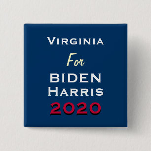 Badge Carré 5 Cm Bouton Campagne pour BIDEN HARRIS 2020