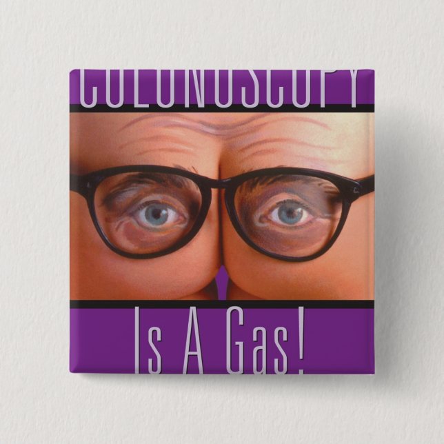 Badge Carré 5 Cm Bouton carré (Devant)