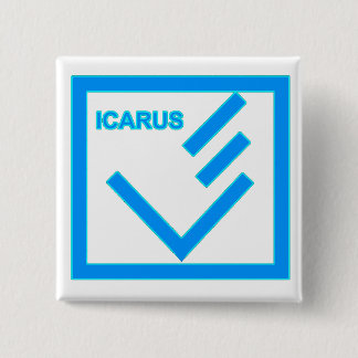 Badge Carré 5 Cm bouton carré