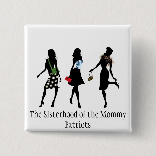 Badge Carré 5 Cm Bouton carré (Devant)