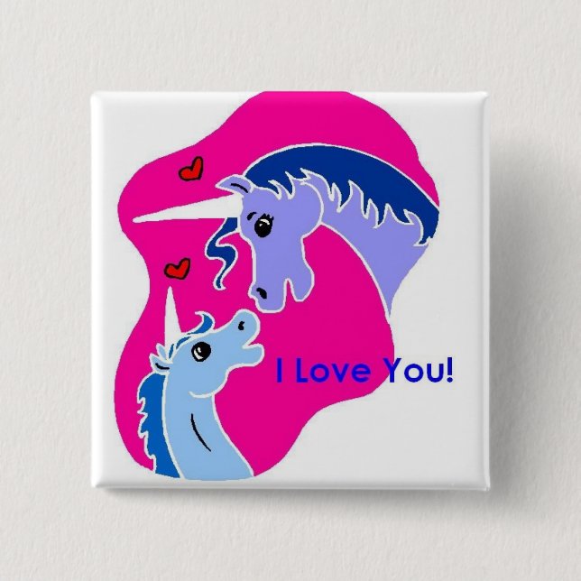 Badge Carré 5 Cm Bouton carré (Devant)