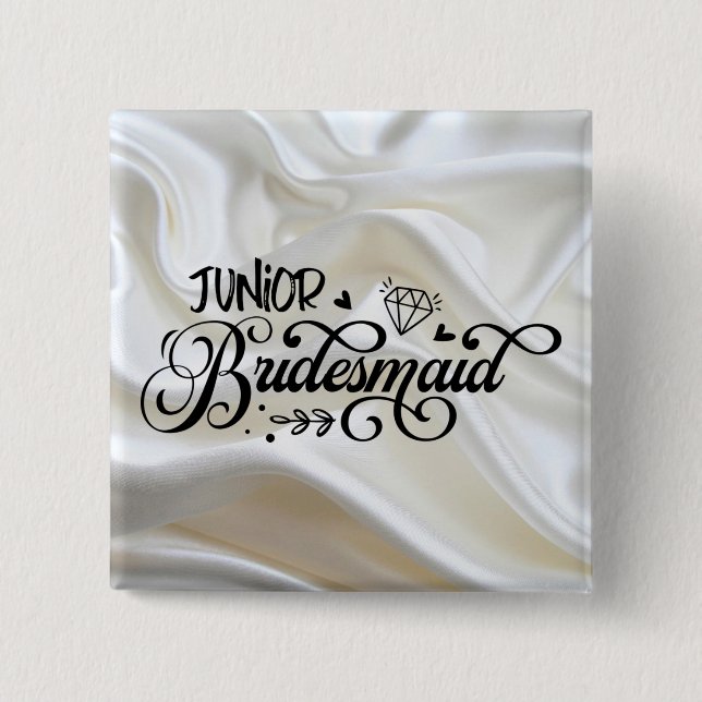 Badge Carré 5 Cm - Bouton Carré (Devant)