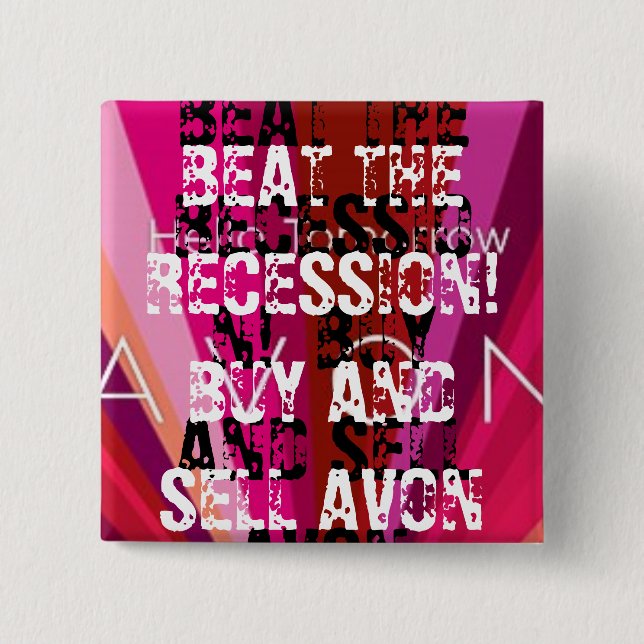 Badge Carré 5 Cm Bouton carré (Devant)