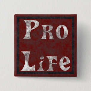 Badge Carré 5 Cm Bouton carré