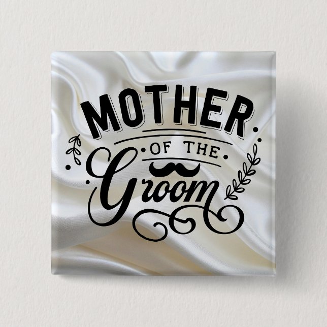 Badge Carré 5 Cm - Bouton Carré (Devant)