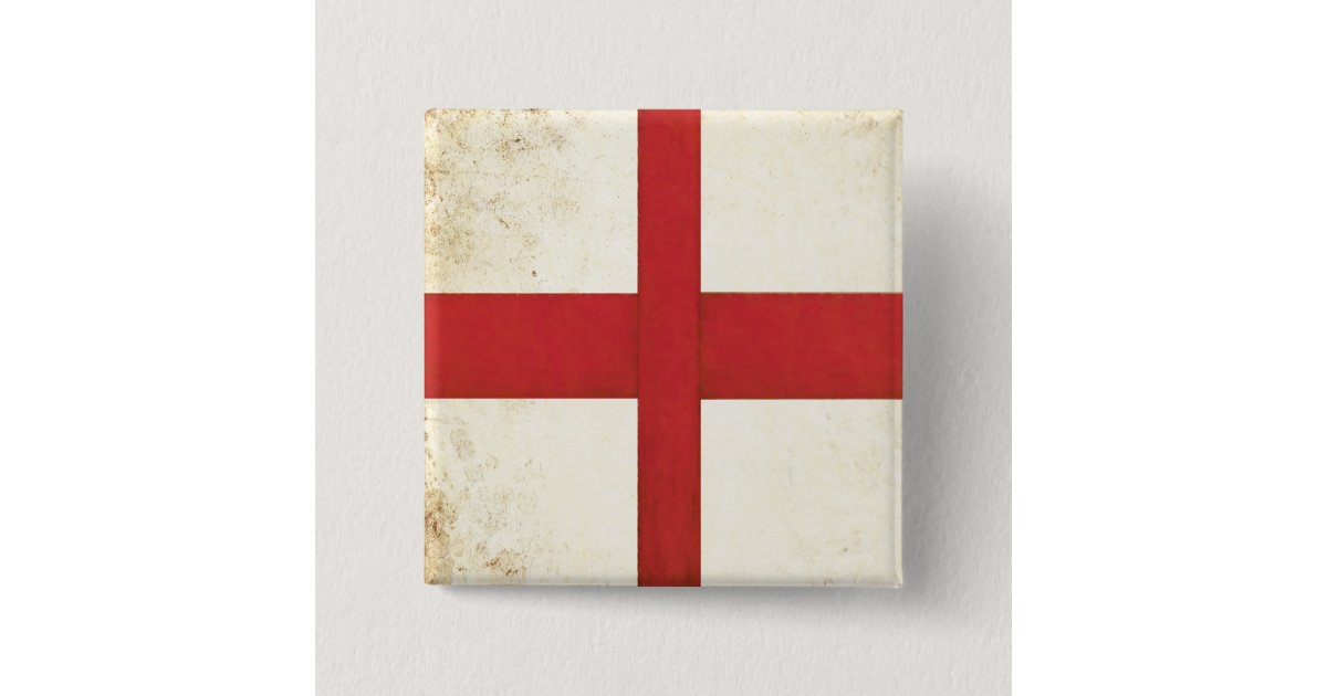 Badge Carre 5 Cm Bouton Carre Avec Le Drapeau Anglais Dans Le Style Zazzle Fr