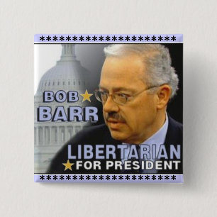 Badge Carré 5 Cm Bouton carré de Bob Barr