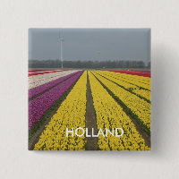 Bouton Carré de champ Holland Tulip
