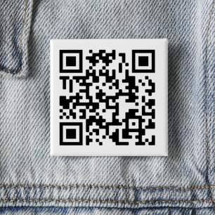 Badge Carré 5 Cm Bouton Carré de conception de code QR