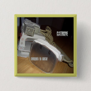 Badge Carré 5 Cm Bouton carré de Defib