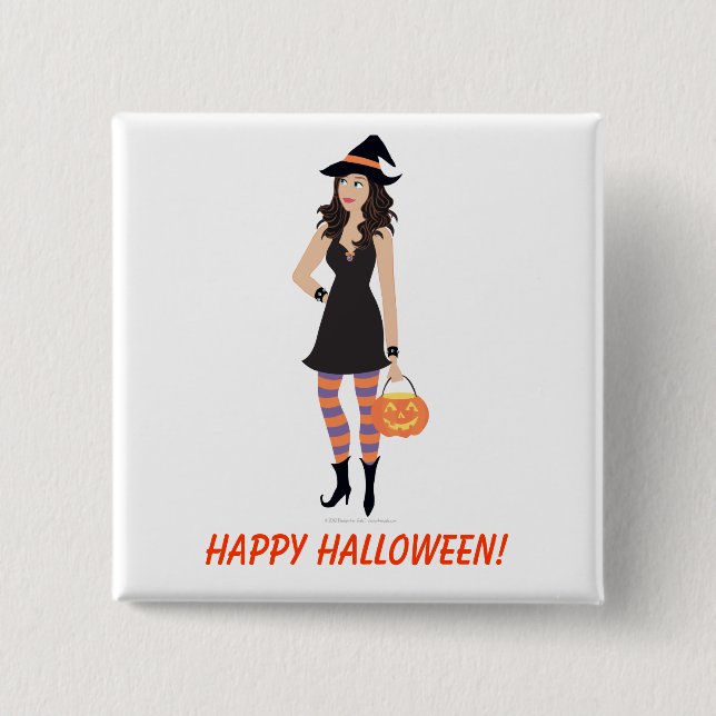 Badge Carré 5 Cm Bouton carré de DHG (Devant)