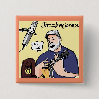Badge Carré 5 Cm bouton carré de jazzbanjorex