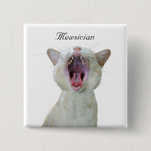 Badge Carré 5 Cm bouton carré de Mewsician