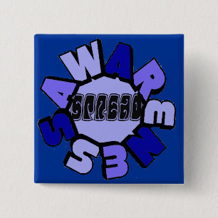 Badge Carré 5 Cm Bouton Carré de sensibilisation à la propagation (
