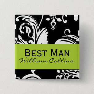 Badge Carré 5 Cm Bouton carré d'homme de B&G meilleur