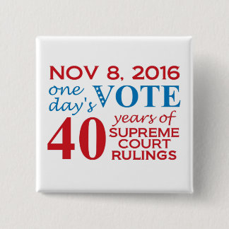 Badge Carré 5 Cm Bouton carré du VOTE 2016
