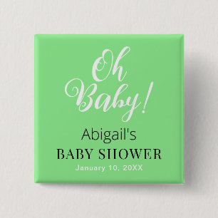 Badge Carré 5 Cm Bouton carré personnalisé avec texte pour Baby Sho