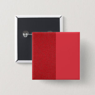 Badge Carré 5 Cm Bouton Carré rouge tomate à double texture - Perso