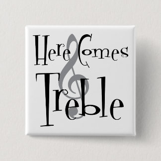 Badge Carré 5 Cm Bouton carré triple