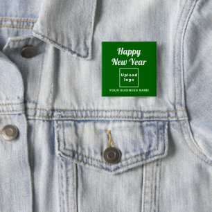 Badge Carré 5 Cm Bouton Carré vert pour le Nouvel An des affaires