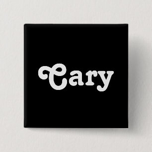 Badge Carré 5 Cm Bouton Cary