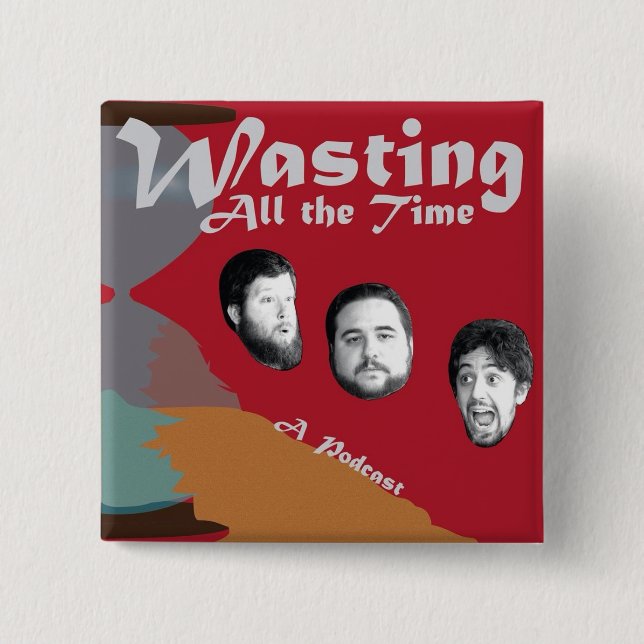 Badge Carré 5 Cm Bouton classique de logo (Devant)