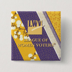 Badge Carré 5 Cm Bouton commémoratif de 2013 LWV