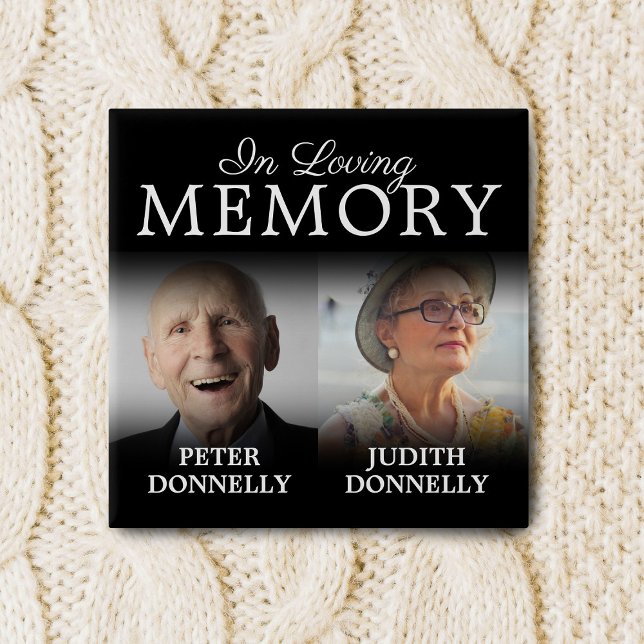 Badge Carré 5 Cm Bouton commémoratif de la double célébration de la (Créateur téléchargé)