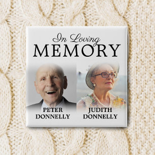 Badge Carré 5 Cm Bouton commémoratif de la double célébration de la