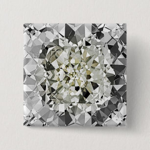 Badge Carré 5 Cm Bouton congelé de BIZZLE