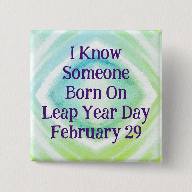 Badge Carré 5 Cm Bouton Connaître quelqu'un (Devant)