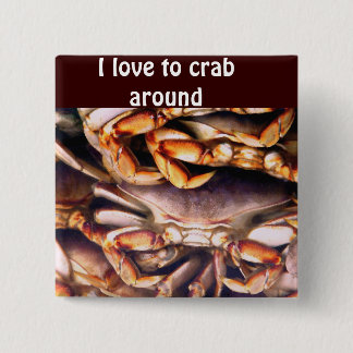 Badge Carré 5 Cm Bouton_crabes