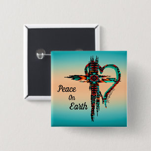 Badge Carré 5 Cm Bouton Croix du Sud-Ouest