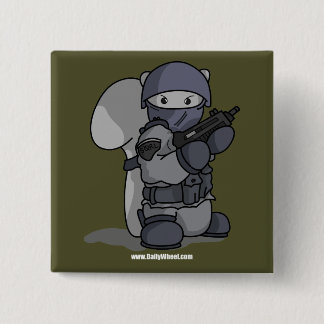 Badge Carré 5 Cm Bouton d'agent de SQRL