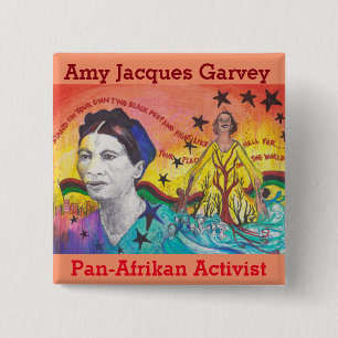 Badge Carré 5 Cm Bouton d'Amy Jacques Garvey
