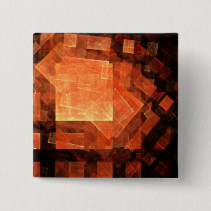 Badge Carré 5 Cm Bouton d'art Abstrait de la fenêtre (carré)
