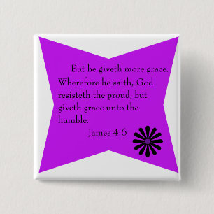 Badge Carré 5 Cm Bouton de 4:6 de James
