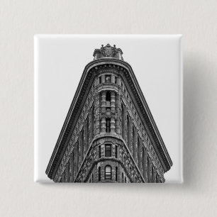 Badge Carré 5 Cm Bouton de bâtiment de Flatiron