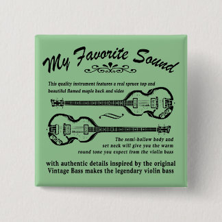 Badge Carré 5 Cm Bouton de BEATLEBASS