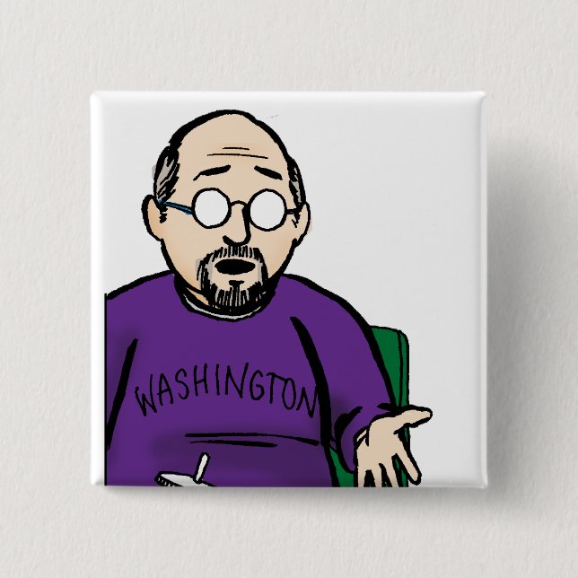 Badge Carré 5 Cm Bouton de Benny (Devant)